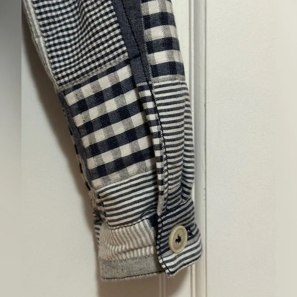 {Zara} QUILTED PLAID PATCHWORK JACKET kids Sz 13-14Yrs